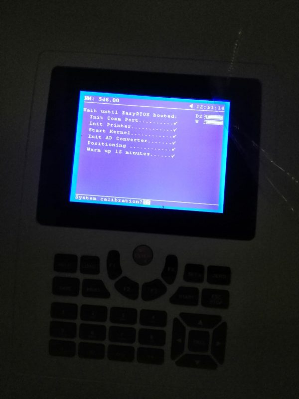 Check pass tham số ổn định máy làm việc trên màn hình của UV-9000 Metash