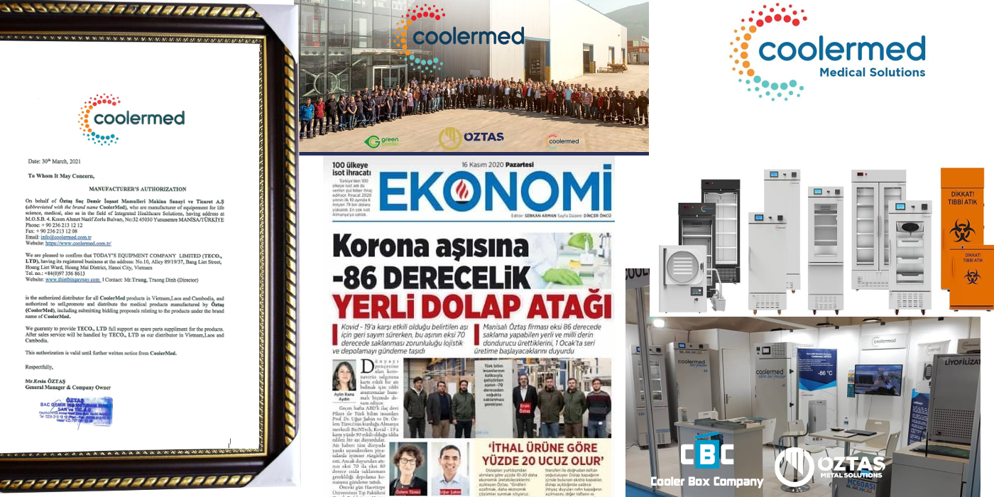 CoolerMed ủy quyền chính thức cho công ty thiết bị Ngày nay đại diện phân phối tại Việt Nam
