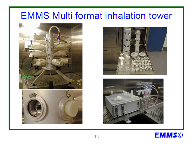 Hệ thống thử nghiệm phơi nhiễm qua đường hô hấp IET của EMMS