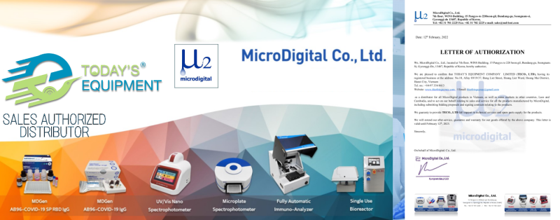 MicroDigital Co., ltd- Ủy quyền bán hàng cho Công ty Thiết bị Ngày Nay đại diện phân phối